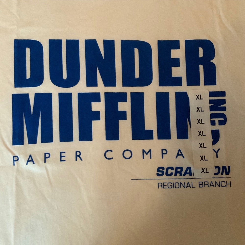 DUNDER MIFFLIN T-shirt, Sz XL